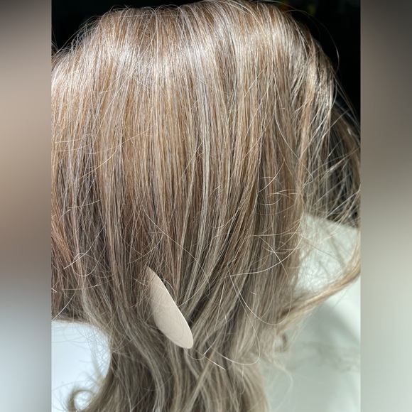 HAIR, 26”+ long, straight, with bangs, Ombre brown to ash shade - Picture 10 of 10